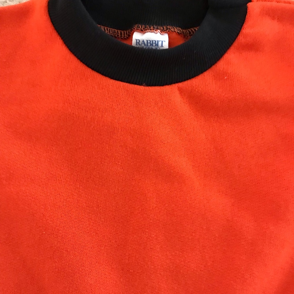 Little Girls Orange & Black knit dress Halloween-Fall-School-Church Easy Care - Picture 2 of 4